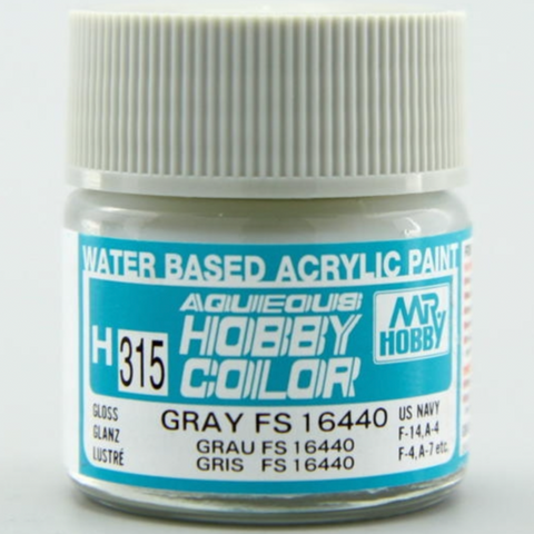 Mr Hobby H315 Gray FS16440 Gloss acrylic paint 10ml - BlackMike Models
