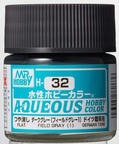 Mr Hobby Aqueous H32 Field Gray (1) acrylic paint - BlackMike Models