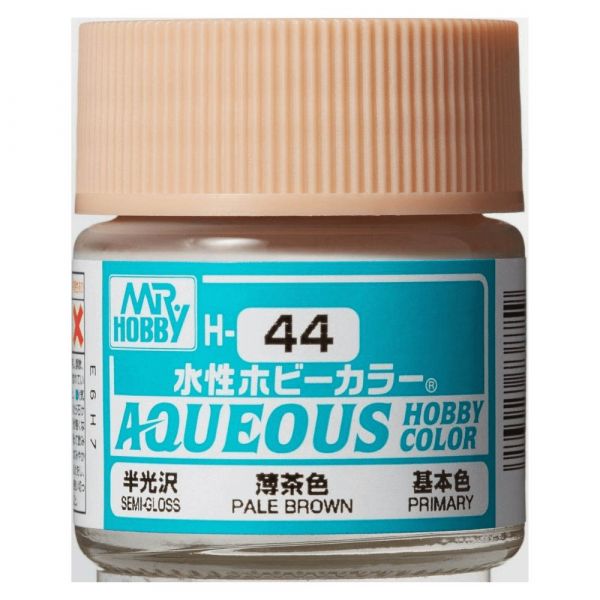 Mr Hobby H44 Pale Brown (Flesh) Semi Gloss acrylic paint 10ml - BlackMike Models