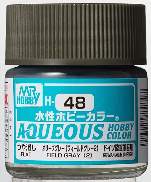 Mr Hobby Aqueous H48 Field Gray (2) - BlackMike Models