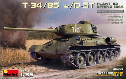 Miniart 1/35 T-34/85 w/D-5T Plant 112 Spring 1944 kit