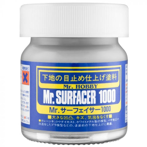 Mr Hobby, Mr Surfacer 1000 40ml - BlackMike Models