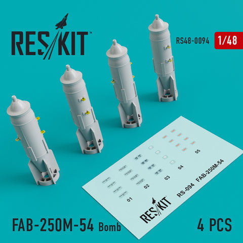 ResKit RS48-94 1/48 FAB-250M-54 Russian bomb set