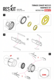 ResKit RSU48-63 1/48 Tornado exhaust nozzles for Hobby Boss kits instruction sheet 1