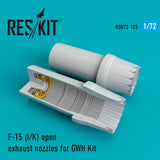 ResKit RSU72-103 1/72 F-15 (I/K) open exhaust nozzles for GWH kit