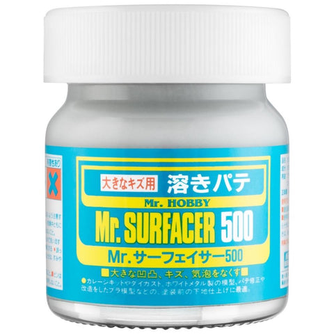 Mr Hobby, Mr Surfacer 500 40ml - BlackMike Models