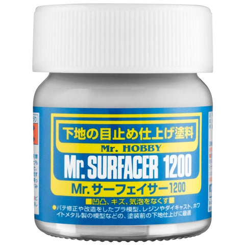 Mr Hobby, Mr Surfacer 1200 40ml - BlackMike Models