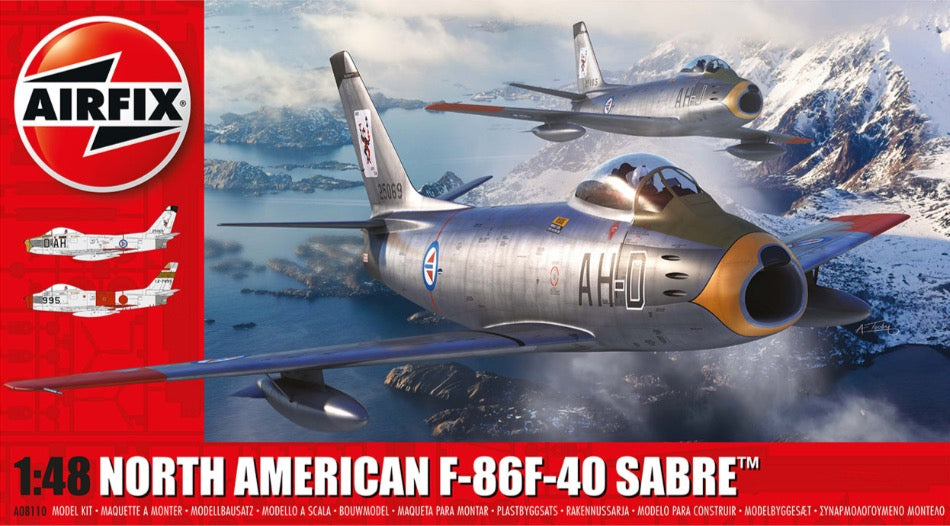 Airfix 1/48 scale North American F-86F-40 Sabre kit - BlackMike Models