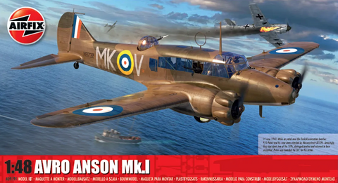Airfix A09191 1/48 scale Avro Anson Mk.1 plastic kit - BlackMike Models