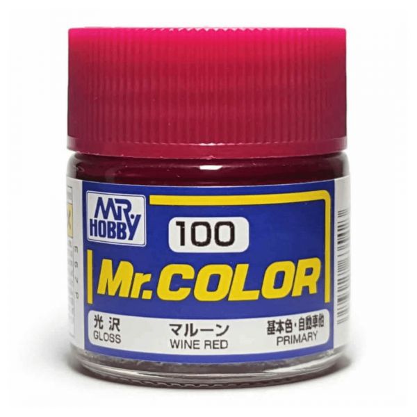 Mr Color C100 Wine Red Gloss acrylic paint 10ml - BlackMike Models