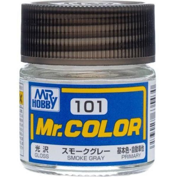 Mr Color C101 Smoke Gray Gloss acrylic paint 10ml - BlackMike Models
