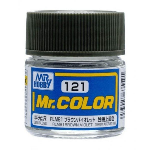 Mr Color C121 RLM81 Brown Violet Semi Gloss acrylic paint 10ml - BlackMike Models