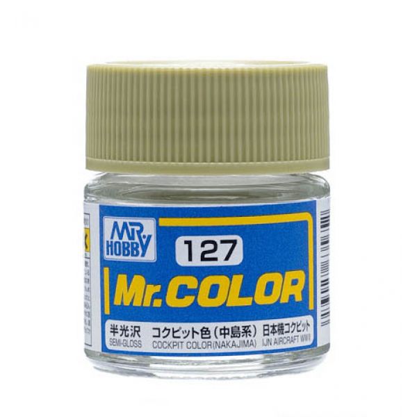 Mr Color C127 Cockpit Colour (Nakajima) Semi Gloss acrylic paint 10ml - BlackMike Models