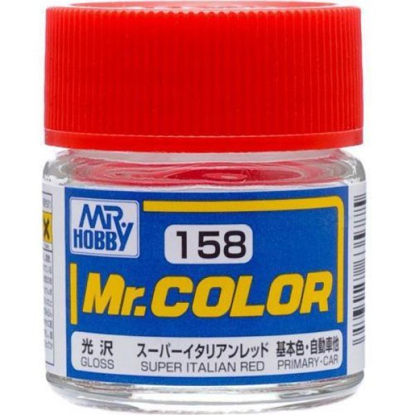 Mr Color C158 Super Italian Red Gloss acrylic paint 10ml - BlackMike Models