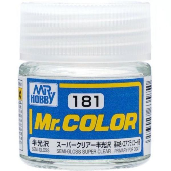 Mr Color C181 Semi Gloss Super Clear acrylic paint 10ml - BlackMike Models