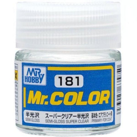 Mr Color C181 Semi Gloss Super Clear acrylic paint 10ml - BlackMike Models