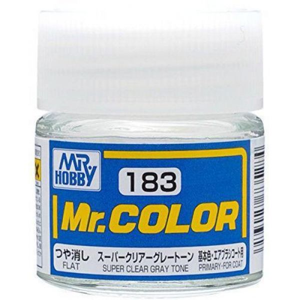 Mr Color C183 Super Clear Gray Tone  Flat acrylic paint 10ml - BlackMike Models