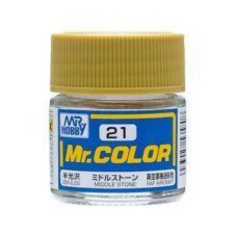 Mr Color C21 Middle Stone Semi Gloss acrylic paint 10ml - BlackMike Models