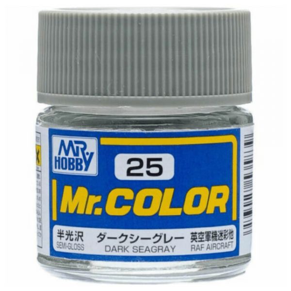 Mr Color C25 Dark Sea Gray Semi Gloss acrylic paint 10ml - BlackMike Models