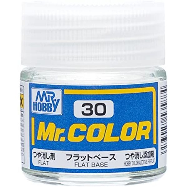 Mr Color C30 Flat Base acrylic paint 10ml - BlackMike Models