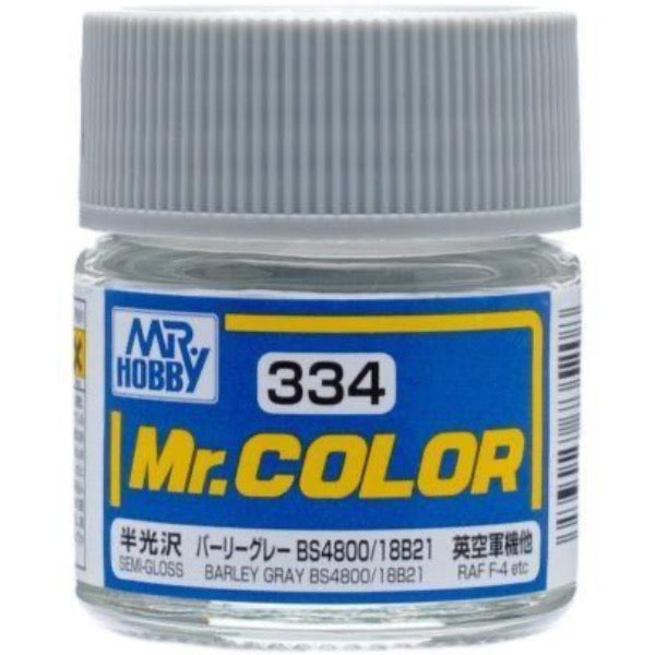 Mr Color C334 Barley Gray BS4800/18B21 Semi Gloss acrylic paint 10ml - BlackMike Models