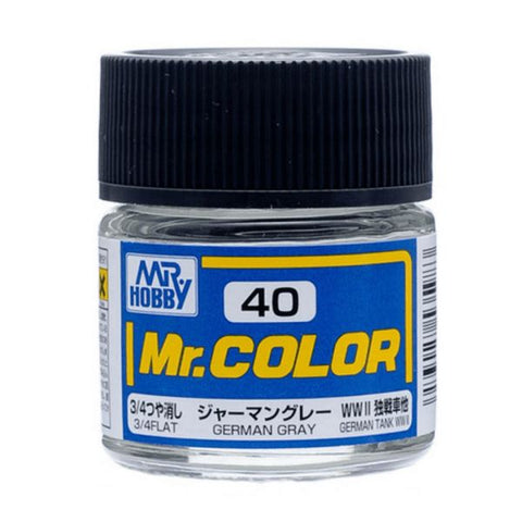 Mr Color C40 German Gray 3/4flat acrylic paint 10ml - BlackMike Models