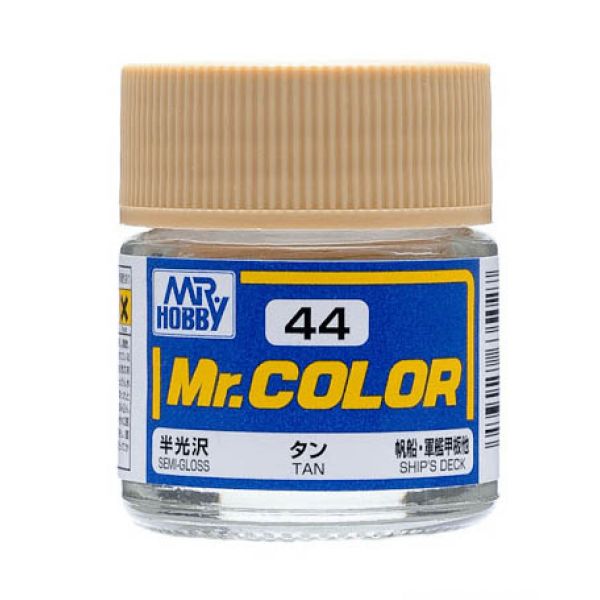 Mr Color C44 Tan Semi Gloss acrylic paint 10ml - BlackMike Models