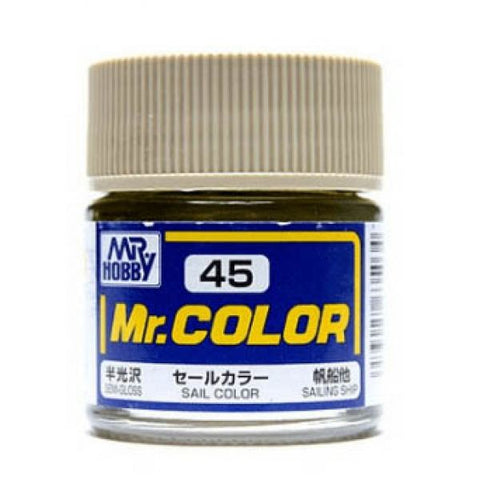 Mr Color C45 Sail Colour Semi Gloss acrylic paint 10ml - BlackMike Models