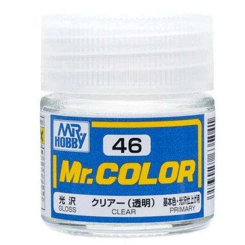 Mr Color C46 Clear Gloss acrylic paint 10ml - BlackMike Models