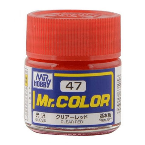 Mr Color C47 Clear Red Gloss acrylic paint 10ml - BlackMike Models
