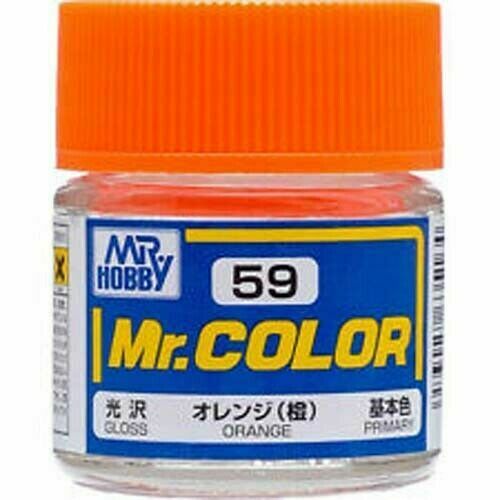Mr Color C59 Gloss Orange acrylic paint 10ml - BlackMike Models