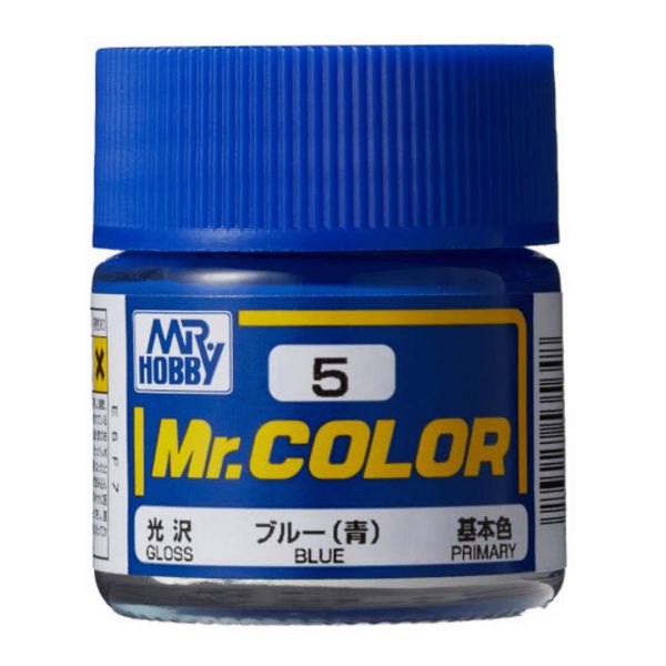 Mr Color C5 Blue Gloss acrylic paint 10ml - BlackMike Models