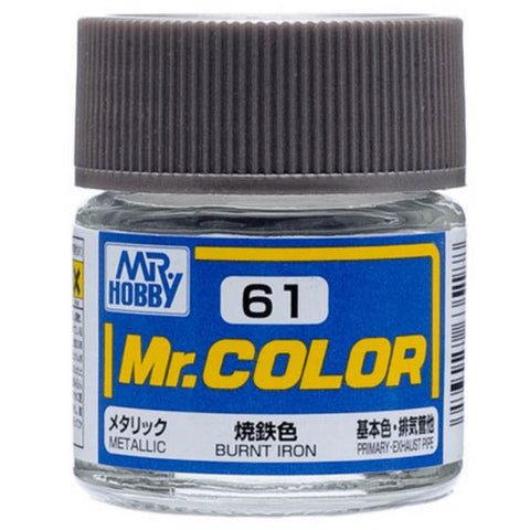 Mr Color C61 Burnt Iron metallic acrylic paint 10ml - BlackMike Models