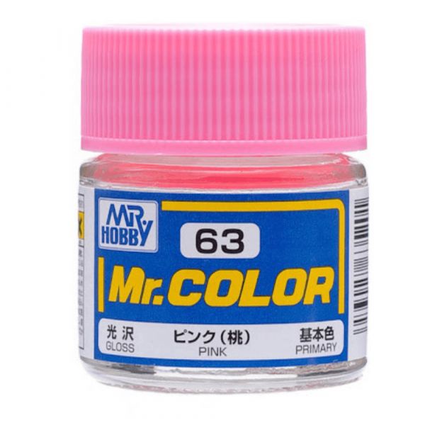 Mr Color C63 Pink Gloss acrylic paint 10ml - BlackMike Models