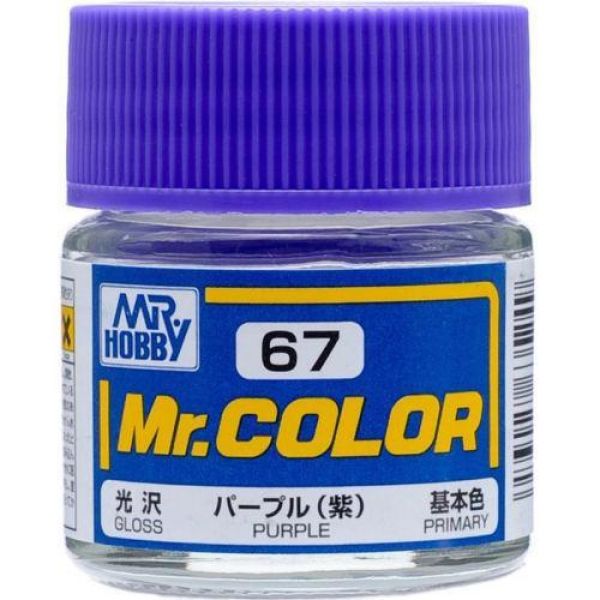 Mr Color C67 Purple Gloss acrylic paint 10ml - BlackMike Models