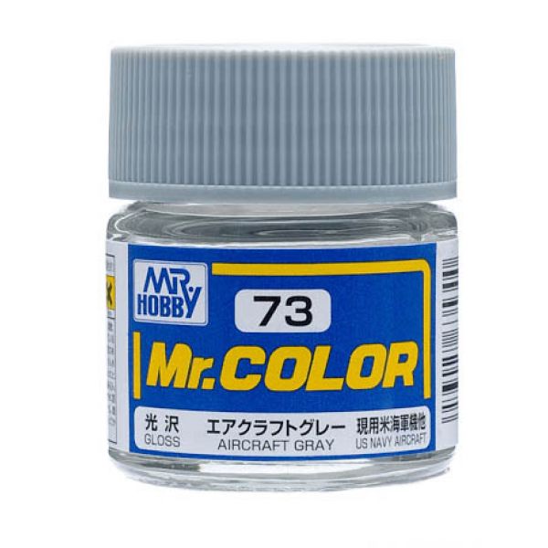 Mr Color C73 Aircraft Gray Gloss acrylic paint 10ml - BlackMike Models