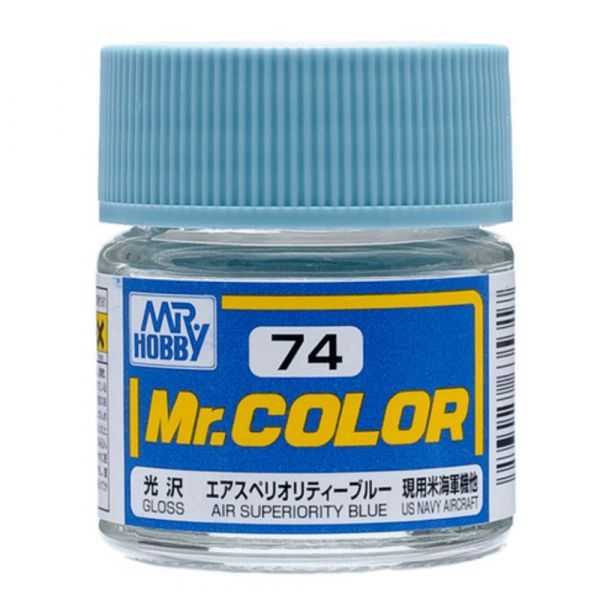 Mr Color C74 Air Superiority Blue acrylic gloss paint - BlackMike Models