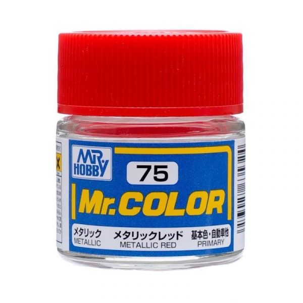 Mr Color C75 Metallic Red acrylic paint 10ml - BlackMike Models