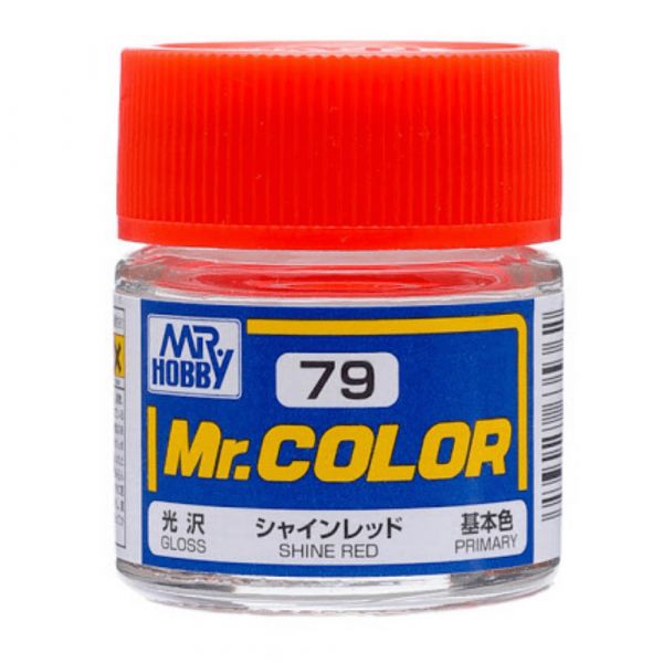 Mr Color C79 Shine Red Gloss acrylic paint 10ml - BlackMike Models