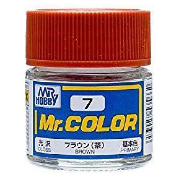 Mr Color C7 Brown Gloss acrylic paint 10ml - BlackMike Models