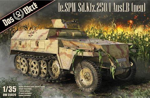 Das Werk 35029 1/35 scale Sd. Kfz. 250/1 Ausf.B New kit - BlackMike Models