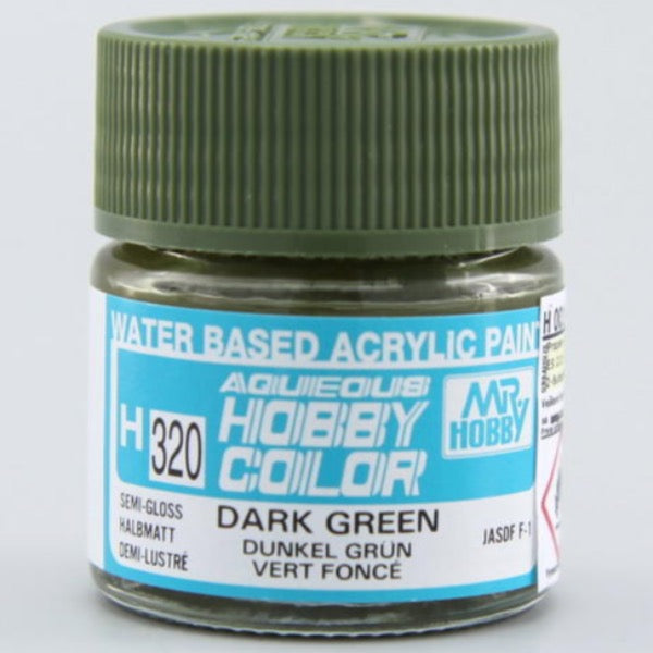 Mr Hobby H320 Dark Green acrylic paint 10ml - BlackMike Models