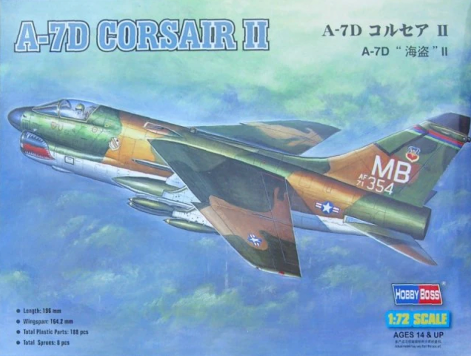 Hobby Boss 87203 1/72 scale A-7D kit - BlackMike Models