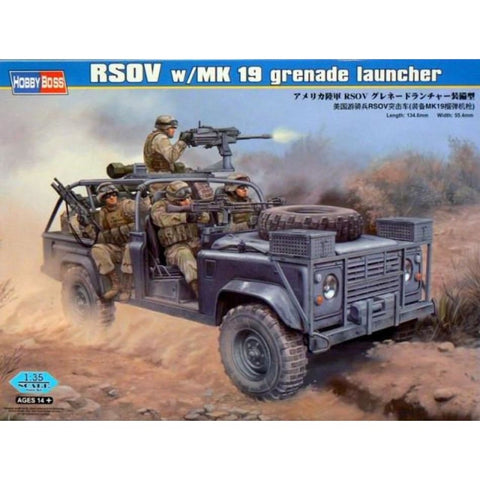 Hobby Boss 82449 1/35 RSOV w/Grenade Launcher (Ranger Special Operations Vehicle) Land Rover - BlackMike Models