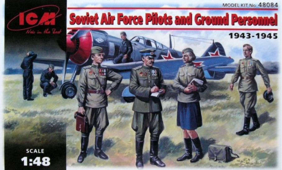 ICM 48084 Soviet Pilots and Ground Personnel 1943-1945 - BlackMike Models