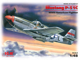 ICM48121 1/48 scale Mustang P-51C plastic model kit - BlackMike Models