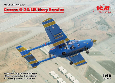 ICM 48291 Cessna 0-2A US Navy Service boxart - BlackMike Models