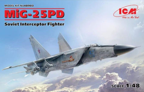 ICM 48903 1/48 Mig-25 PD Soviet Interceptor - BlackMike Models