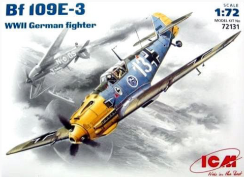 ICM 72131 1/72 scale Messerschmitt Bf109E-3 plastic kit - BlackMike Models