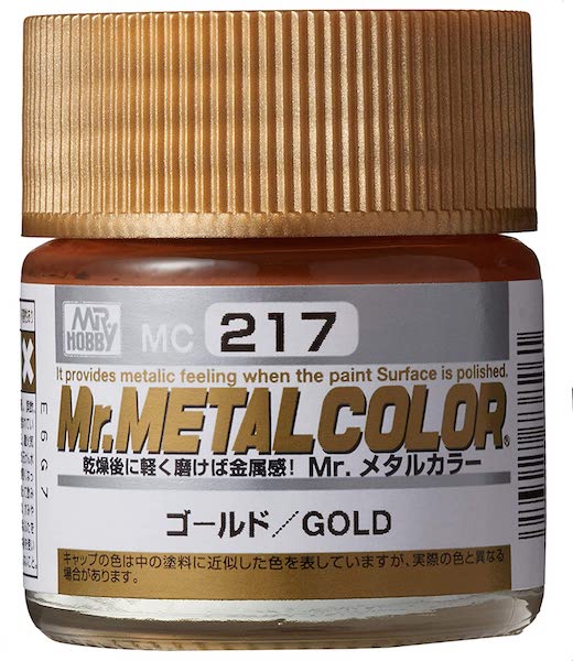 Mr Metal Color MC217 Gold - BlackMike Models